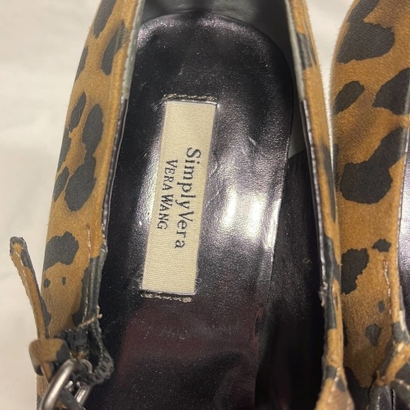 Simply Vera Wang Platform Stilettos Cheetah Print Size 7.5 - Picture 7 of 11